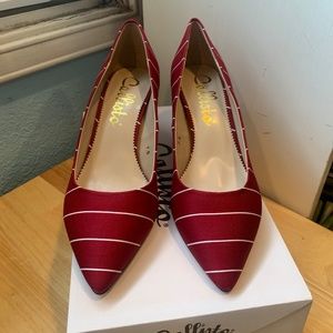 Callisto Red and White Heels